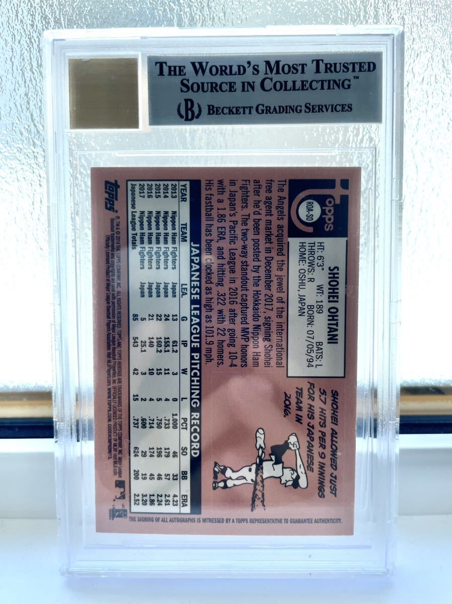 topps heritage 2018 大谷翔平 赤 サインカード /69 RC BBM ルーキー