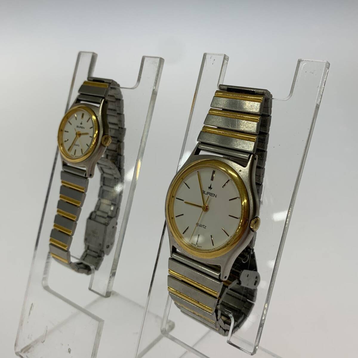 BUREN ビューレン DW-BU-217339・DW-BU-217340 2本まとめ売り 腕時計/ホワイト×シルバー×ゴールド_2