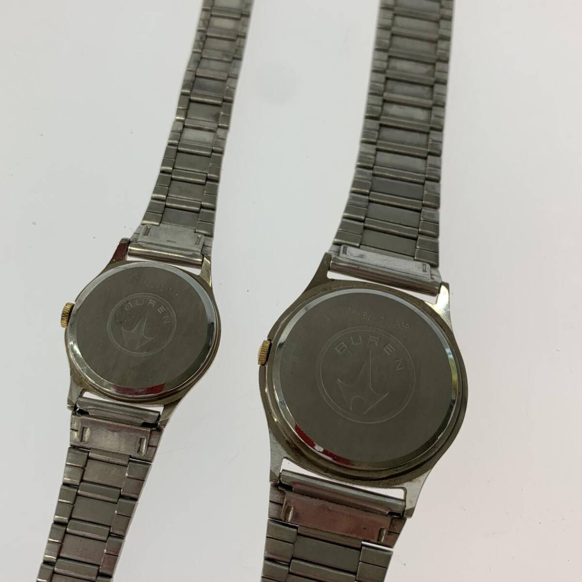 BUREN ビューレン DW-BU-217339・DW-BU-217340 2本まとめ売り 腕時計/ホワイト×シルバー×ゴールド_5