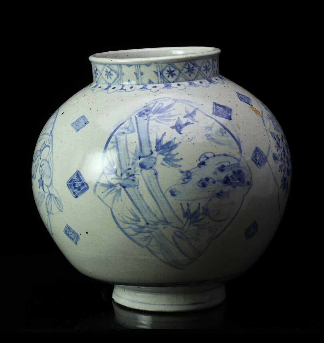 朝鮮美術 花瓶 壺 染付 花器 壷 飾壺 花入 李朝 韓国 青磁 白磁 青(李