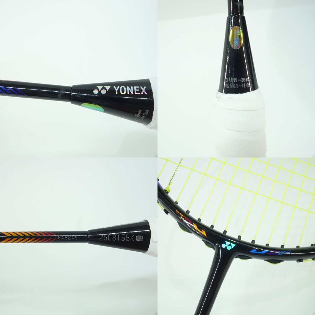 116 YONEX/ヨネックス DUORA10 ブルー オレンジ バドミントンラケット サイズ：3UG5 ※中古_9