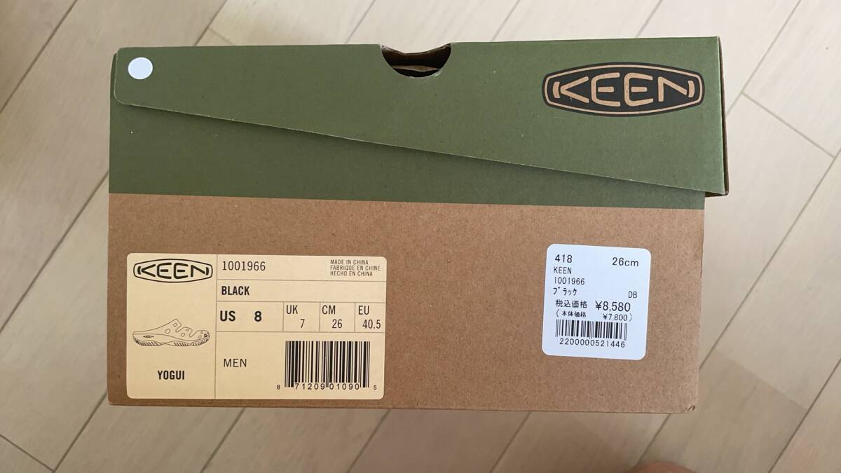 未使用 キーン ヨギ KEEN YOGUI 1001966 メンズ サンダル サイズ US8/26.0cm ブラック_10