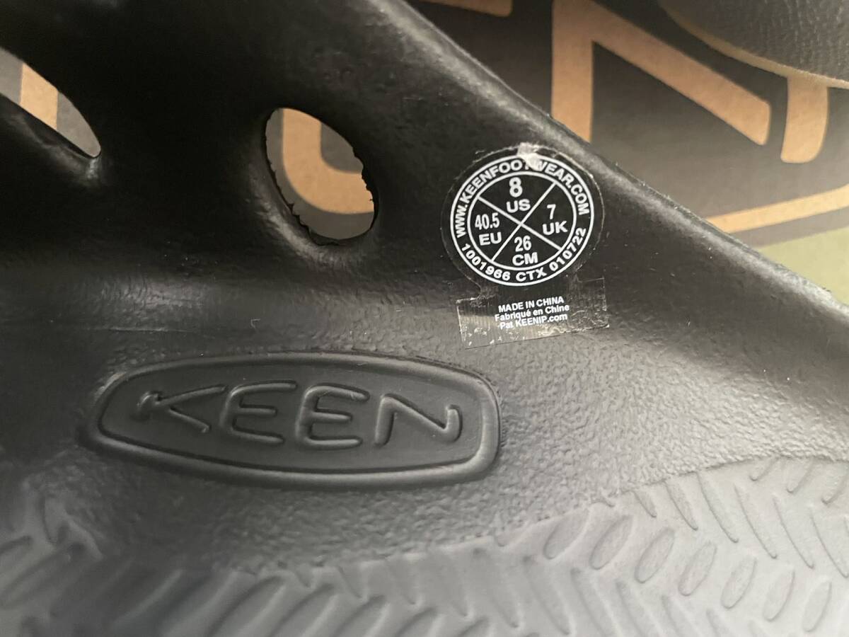 未使用 キーン ヨギ KEEN YOGUI 1001966 メンズ サンダル サイズ US8/26.0cm ブラック_9