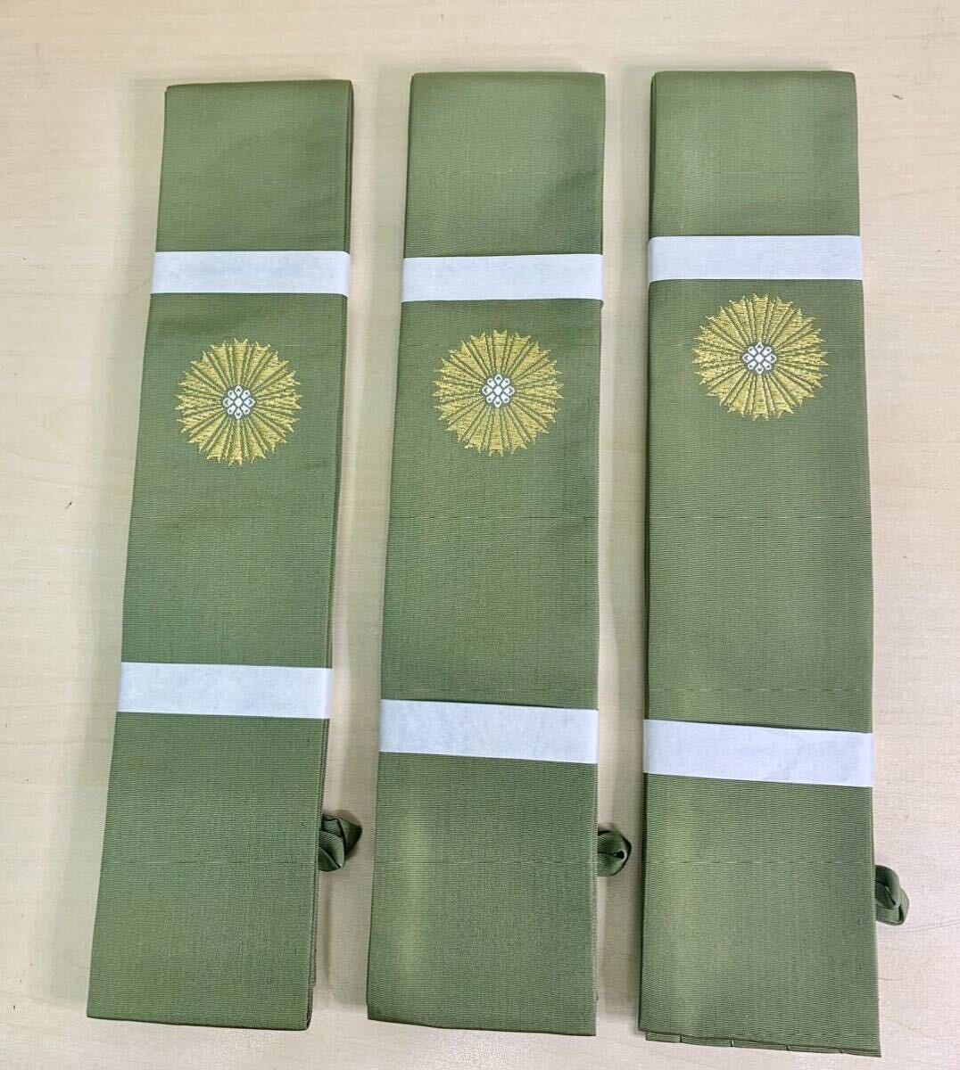 3本まとめ 美品 日蓮宗【五条袈裟】【折五条袈裟】夏用 正絹 法要 葬儀
