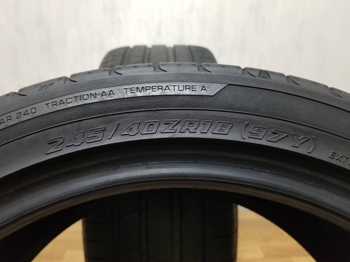 【2022年製】バリ溝 9分山程度 YOKOHAMA ADVAN Sport V107 245/40ZR18 2本セット ヨコハマ アドバン スポーツ MICHELIN BRIDGESTONE DUNLOP タイヤ、ホイール YOKOHAMA ADVAN Cars ぜったい飽き 205&frasl;60R16夏タイヤ