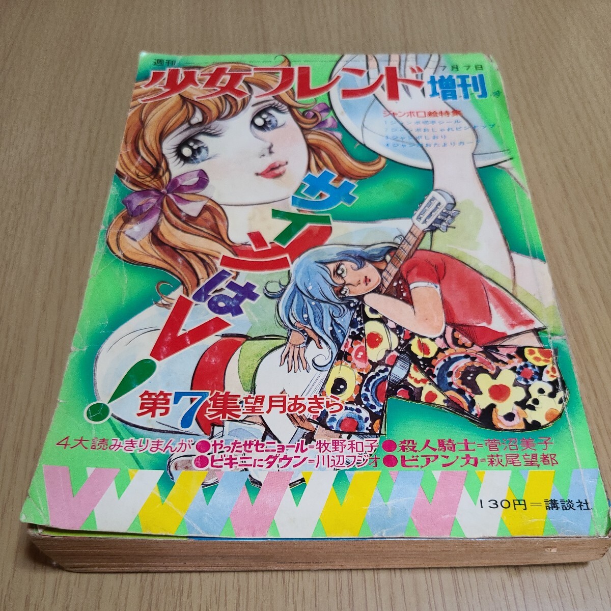 週刊少女フレンド増刊 昭和45年7月発行 サインはV 講談社(少女マンガ誌