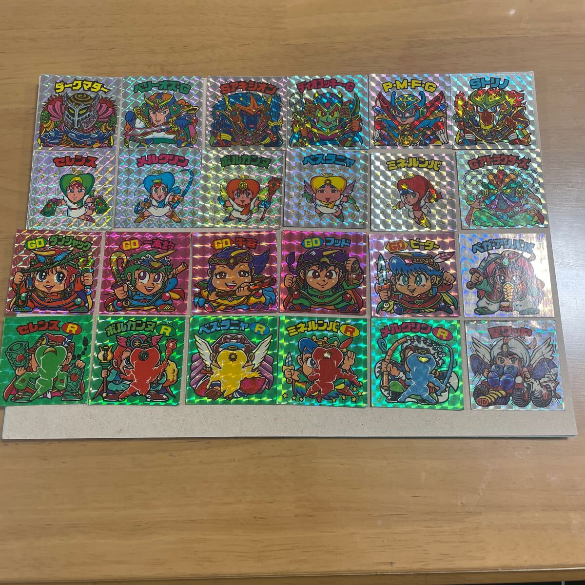 16.旧ビックリマン出品中！22弾 ヘッド24枚フルコンプセット送料無料 チョコ版 マイナーシール ロッテ 牛若 ピーター ダークマター _1