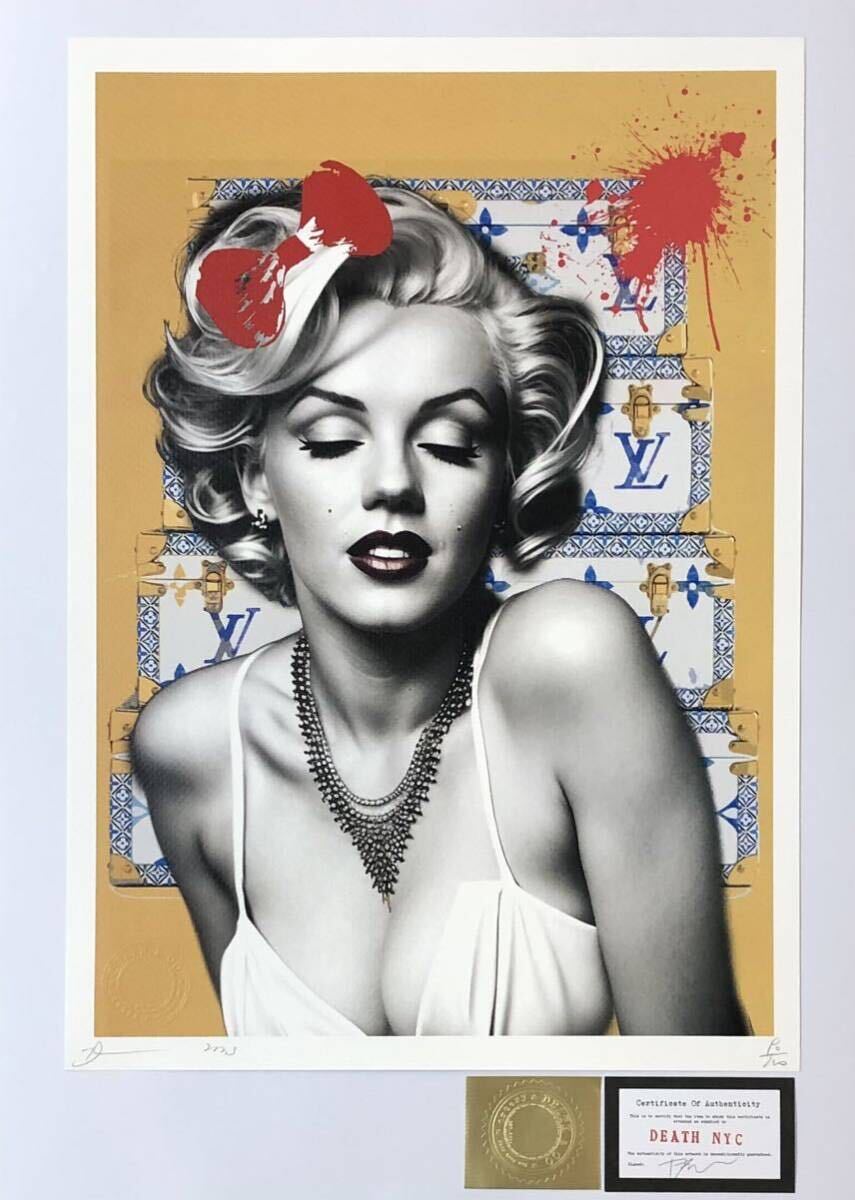 DEATH NYC アートポスター 世界限定100枚 マリリンモンロー Marilyn