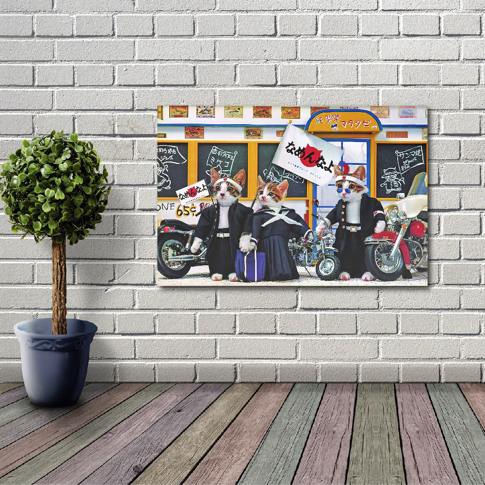 新品 なめ猫 壁紙 壁掛け タペストリー ポスター /211/ 映画 ポスター 壁飾り のれん 限定品 インテリア 雑貨_1