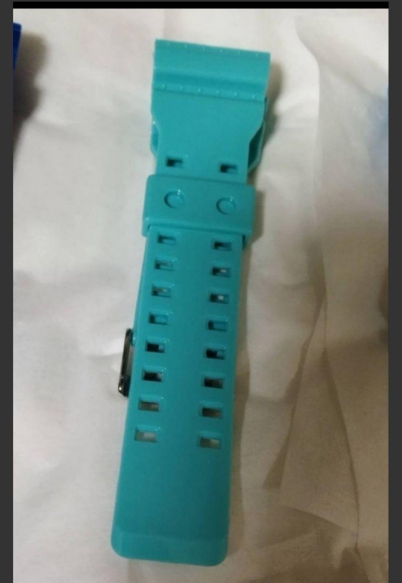 即決★送料無料★G-SHOCK互換★ラグ幅16mm★ラバーベルト★GA-100などミント色_1
