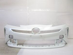 【即決有】 トヨタ プリウス ZVW50 ZVW51 ZVW55 後期 純正 フロント バンパー ホワイトパ