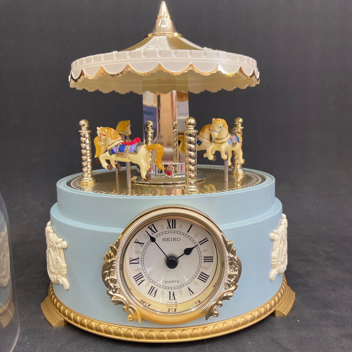 G950 【ジャンク！SEIKO メリーゴーランド】置時計 からくり時計