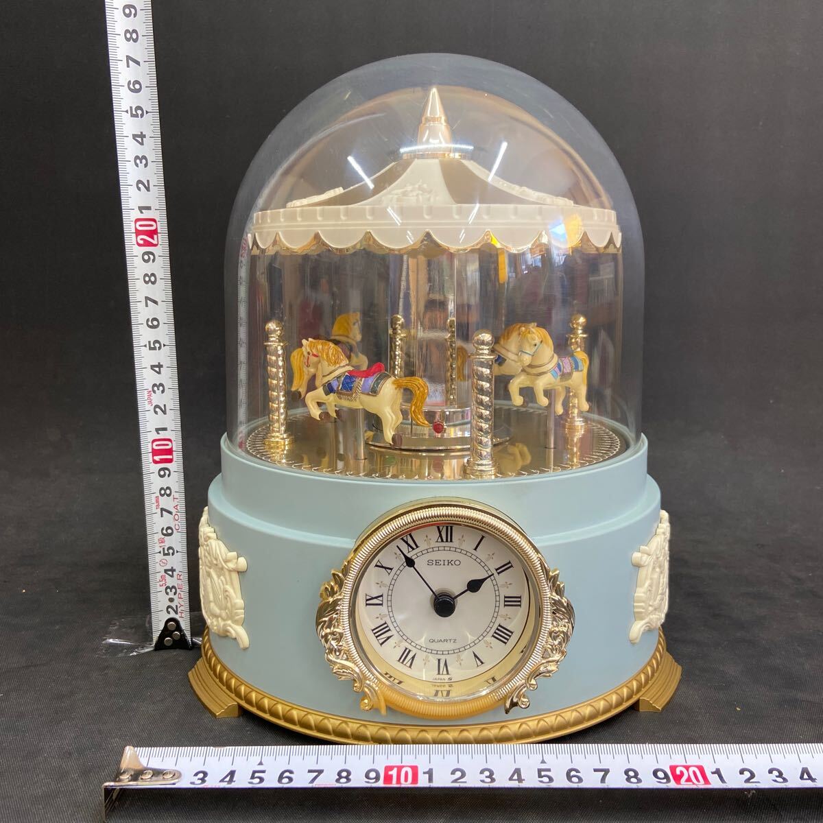 G950 【ジャンク！SEIKO メリーゴーランド】置時計 からくり時計