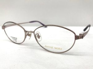 N-056 メガネフレーム 眼鏡 女性 ブランド HANAE MORI ハナエモリ 森英恵 チタン 日本製