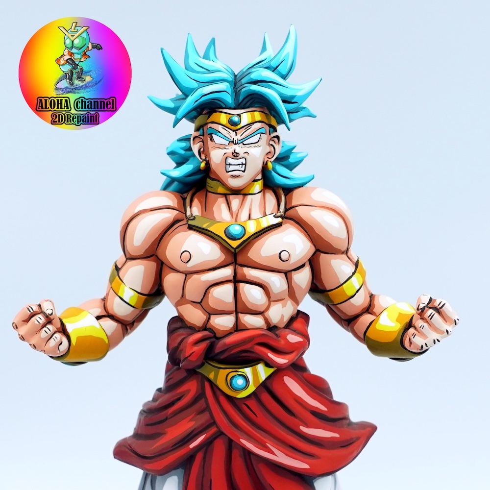 ドラゴンボール ブロリー フィギュア フルリペイント 2D 二次元塗装 2
