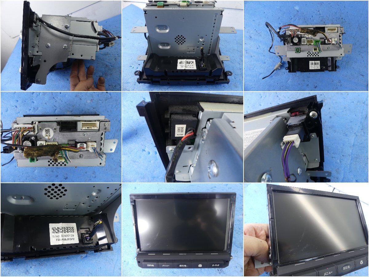 A6456 D スバル レガシィ BP9 後期 純正 HDD ナビ ケンウッド オーディオ エアコン パネル スイッチ ルーバー モニター ...