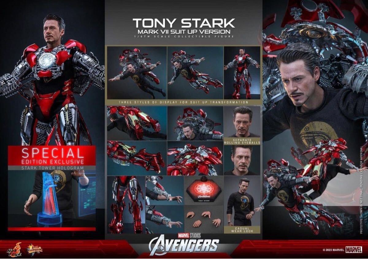 Toys Tony Stark (Mark Hot Avengers MMS718B 1⁄6 Suit scale 1⁄6th The
