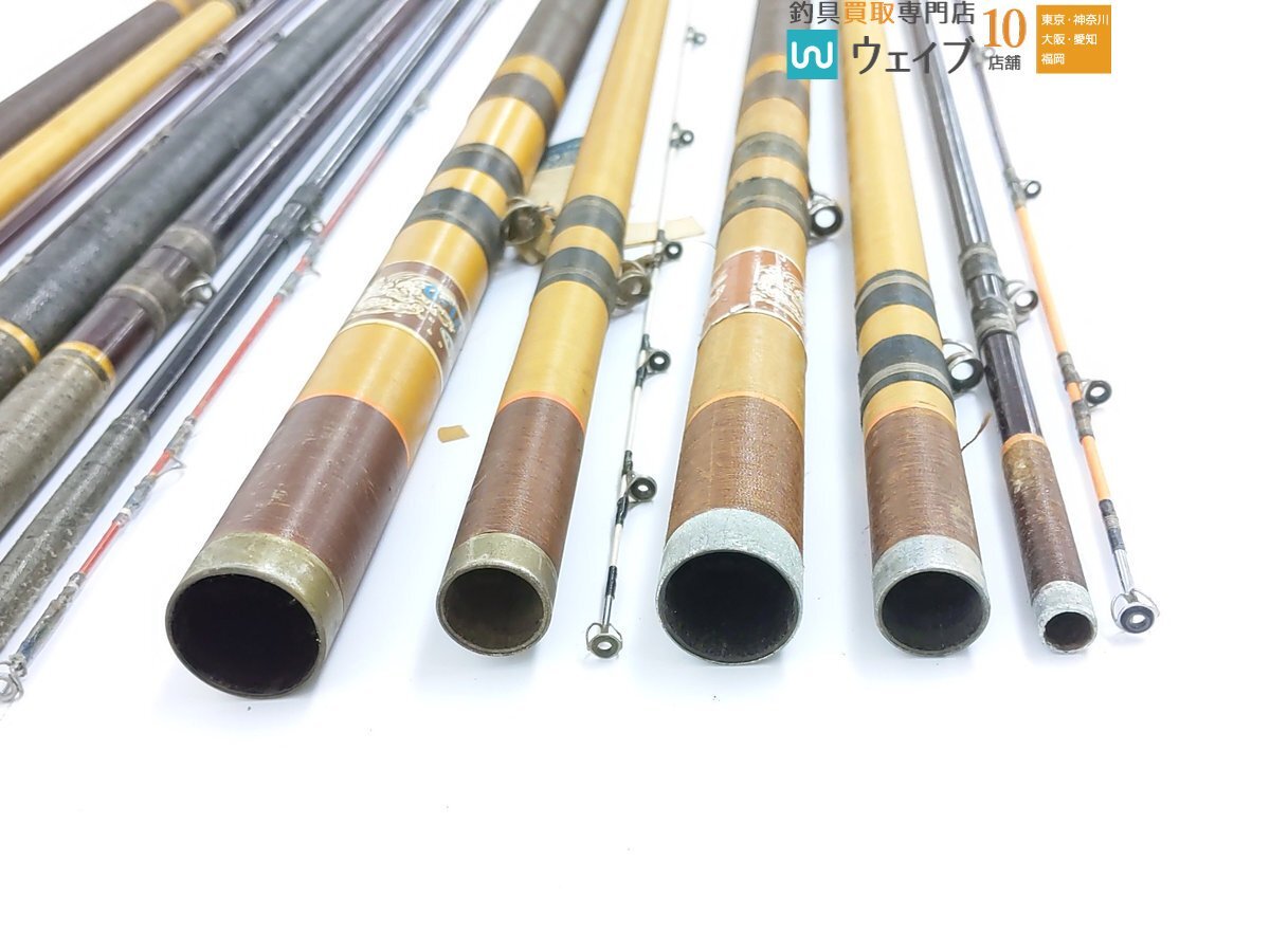 稀少新品 NFT nf-19L グラス石鯛竿 NFT NF 19L-D 5.40/4 等 石鯛竿 計4点 セット ジャンク品(磯竿)｜売買
