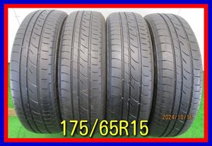 ■中古タイヤ■　175/65R15 84H BRIDGESTONE Plays PX-C フィット キューブ アクア等 夏