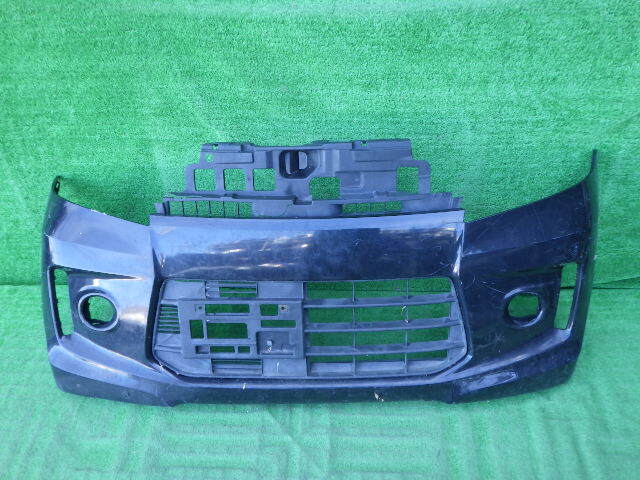 MK32S スペーシアカスタム 純正フロントバンパー おまけ ロアグリル付 MK32S / MK42S型 前期 黒 71711-81M5