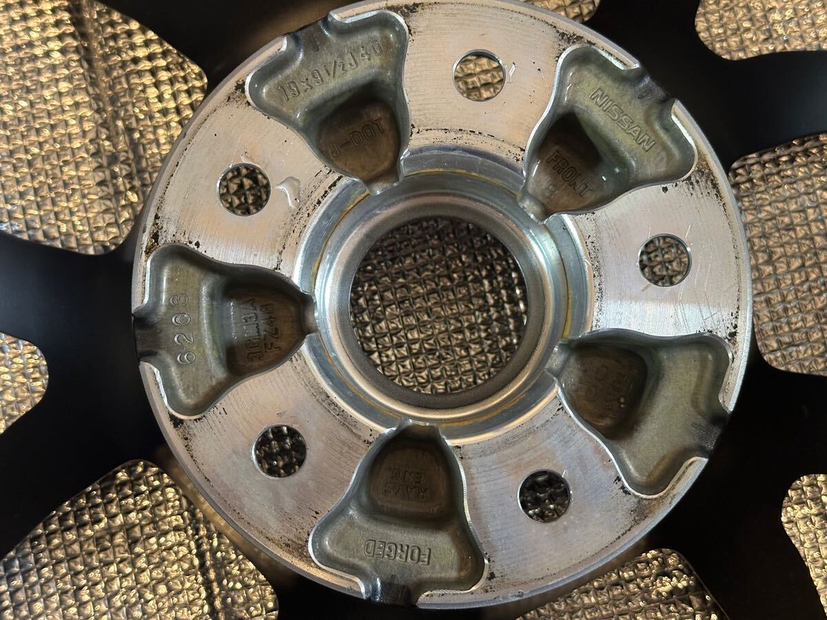 鍛造 レイズ製 日産 フェアレディZ Z34 ニスモ 純正 19インチ　9.5J ET40 1本_8