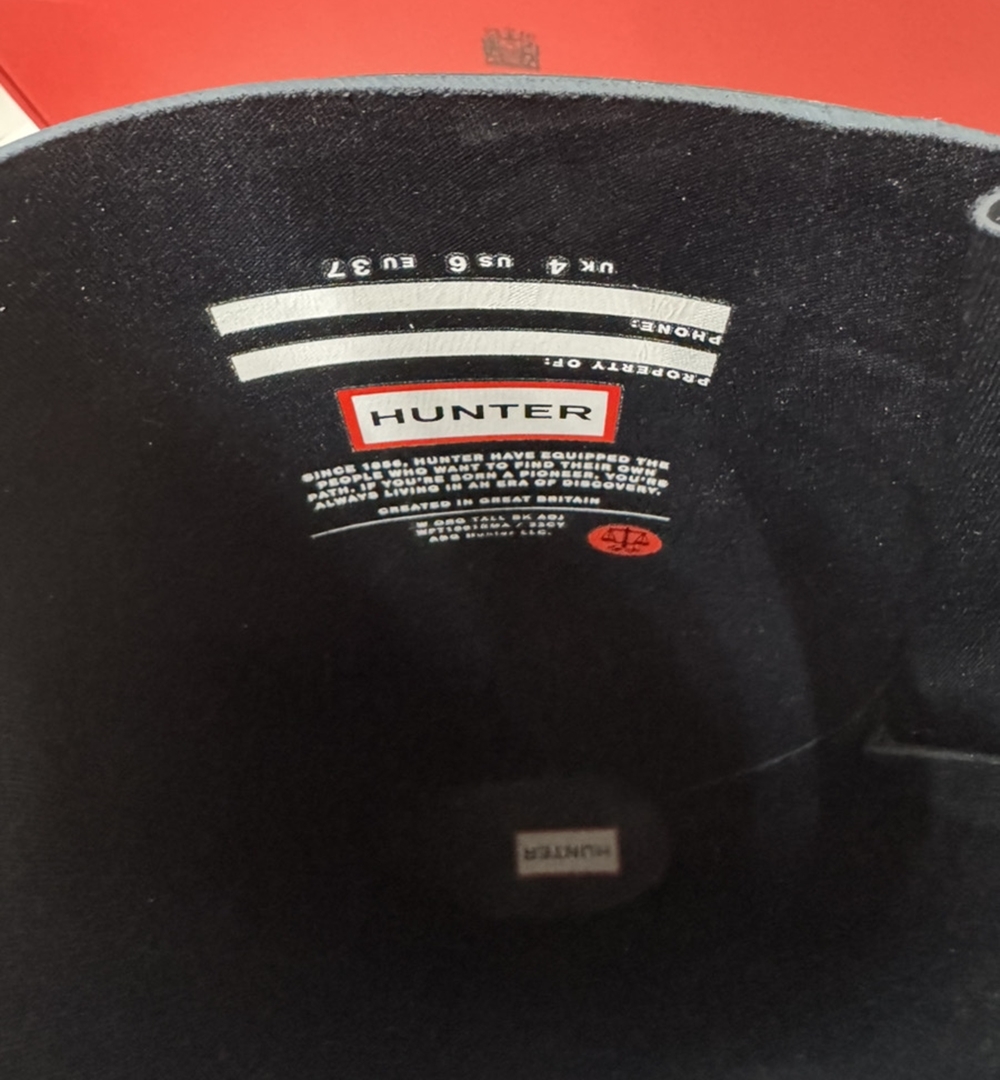 ☆展示品 ハンター HUNTER 23.5 24 EU37 レインブーツ 雨具 ブーツ