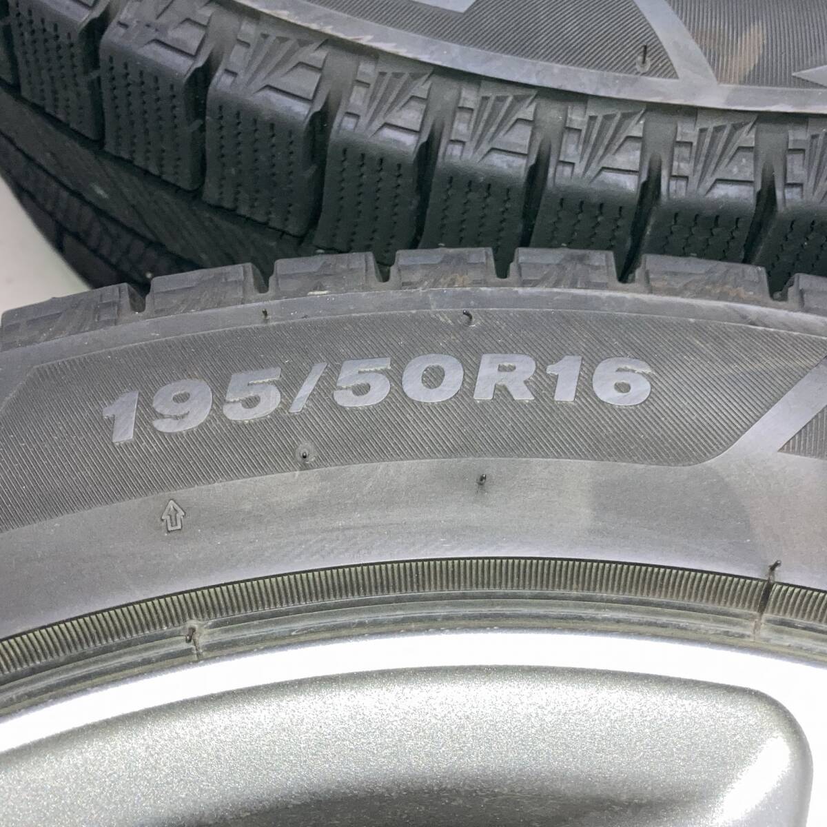 美品 ブリヂストン ブリザック VRX3 195/50R16 5H 114.3 6.5J+48 国産スタッドレス 4本セット スイフトスポーツ ZC33S ZC32S ZC31S_3
