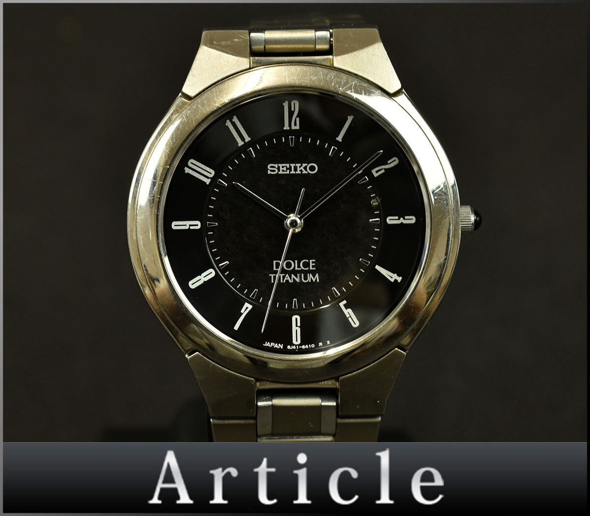 184488□ 動作確認済 SEIKO セイコー ドルチェ 腕時計 クォーツ 3針