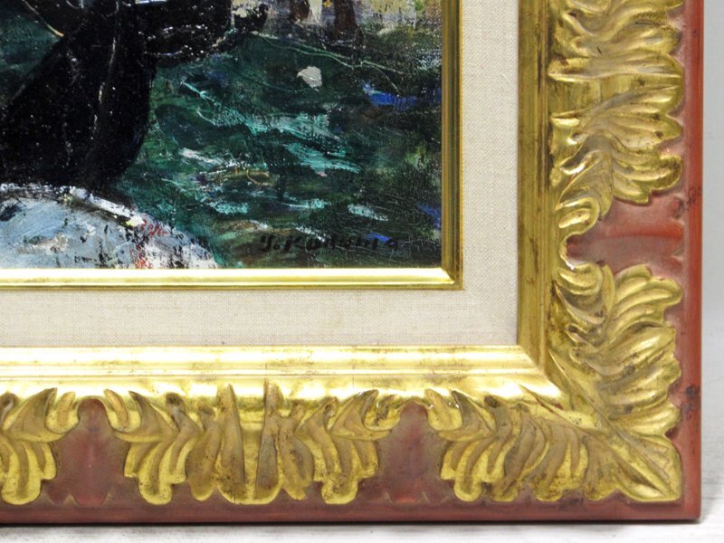 GINZA絵画館】児玉幸雄 油絵8号「ヴェニスの運河」イタリア・希少な1