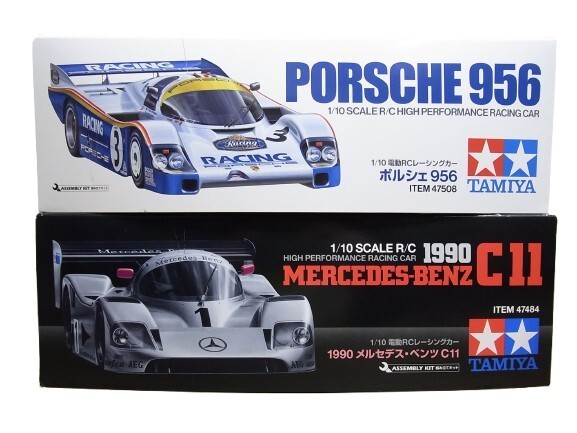 新品/未組立 タミヤ 1/10RC 1990 ベンツ C11 + ポルシェ956 （RC特別