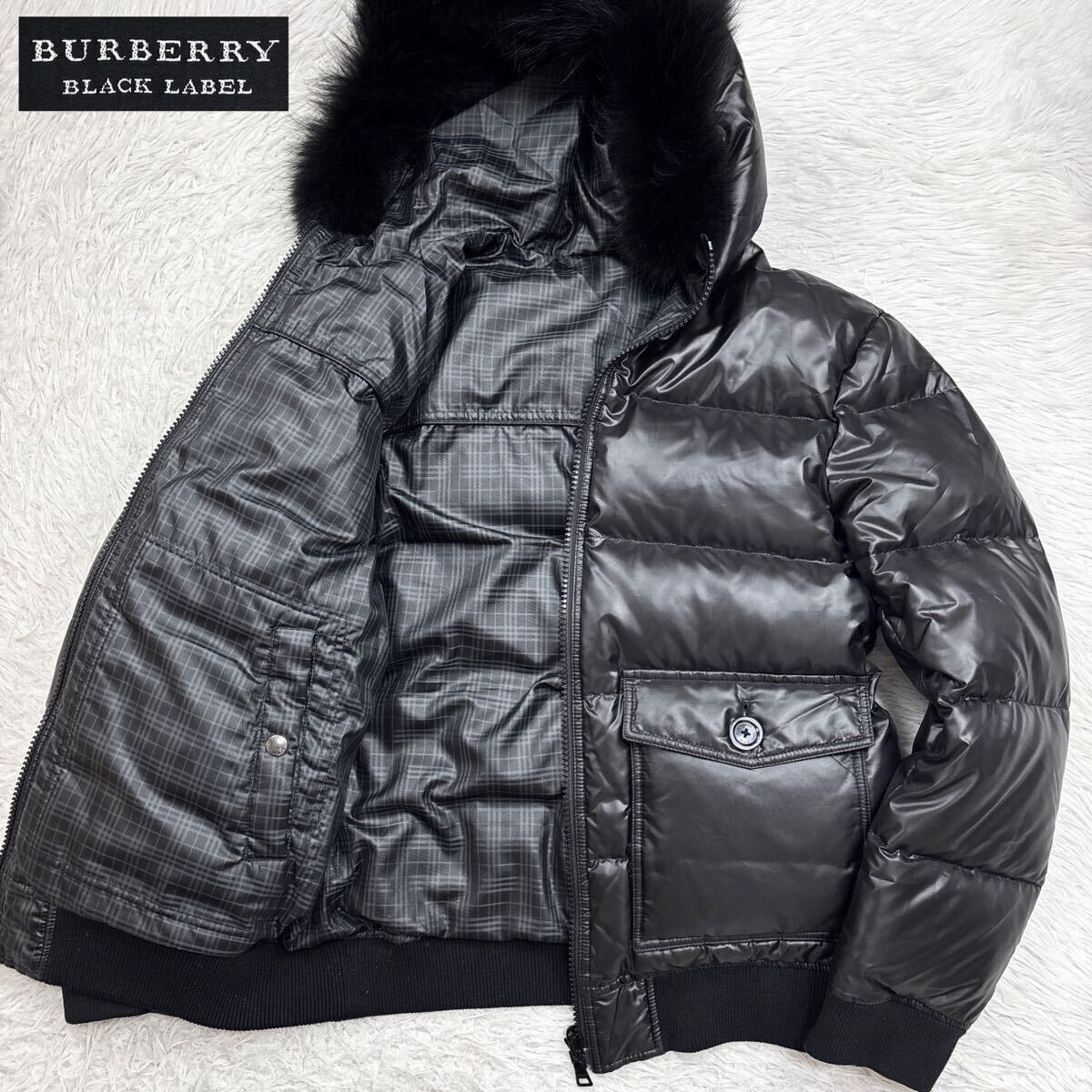 極 Lサイズ BURBERRY BLACK LABEL バーバリーブラックレーベル 