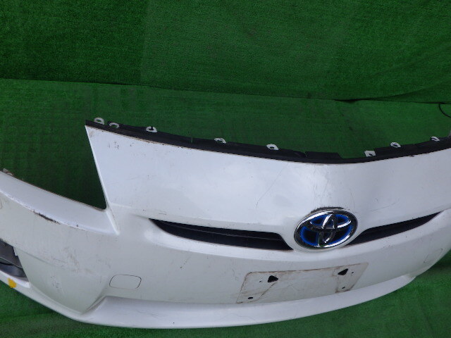 ZVW30 前期 プリウス 純正フロントバンパー PRIUS 白 パール 52119