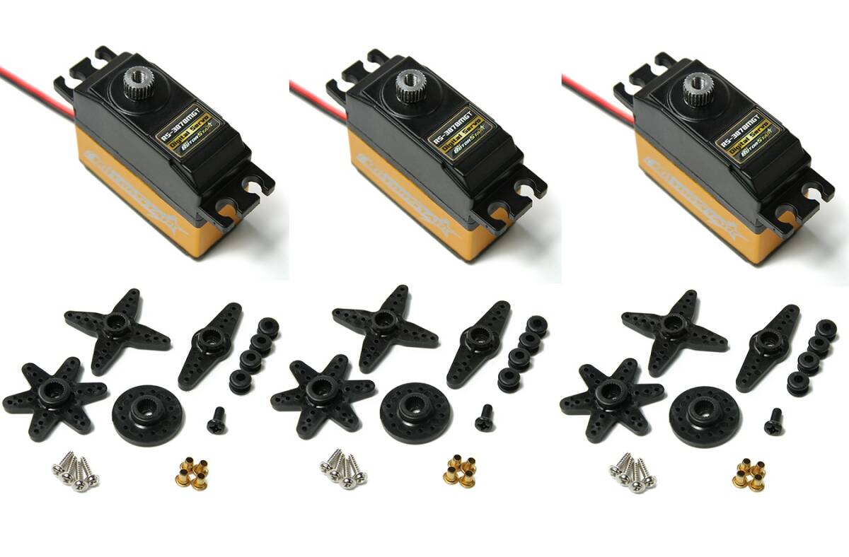 ☆RotorStar RS-3878MGT メタルギア ミニデジタルサーボ (3個セット) T-REX500などに！