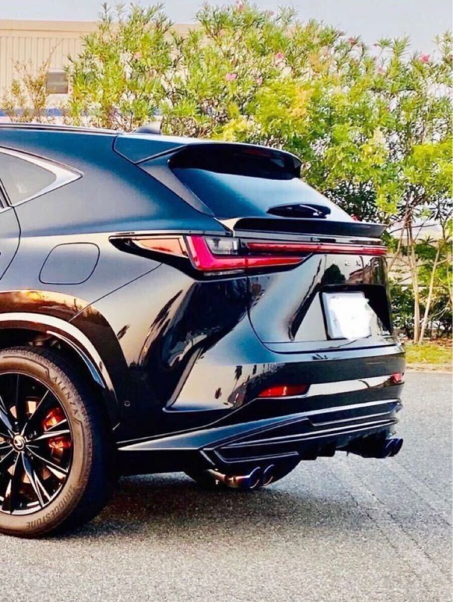初売りセール　レクサスNX20系　350h 350hAWD マフラー　マフラーカッター　TRDエアロ　純正バンパー対応　ステン焼き　オリジナル7028z