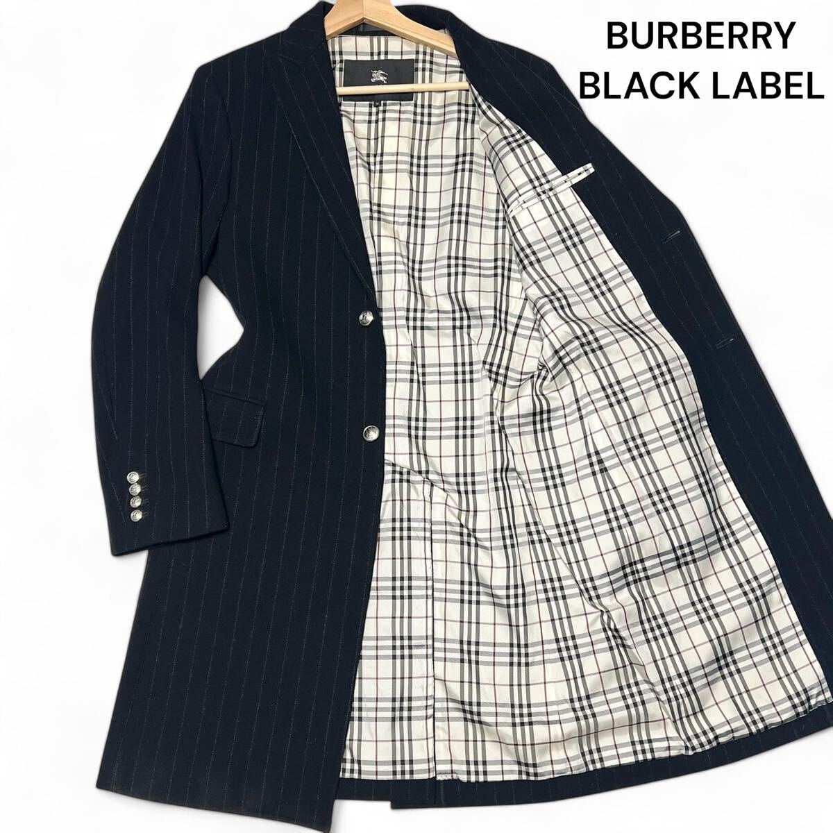 Yahoo!オークション バーバリー BLACK LABEL 圧巻の3 希少Lサイズ