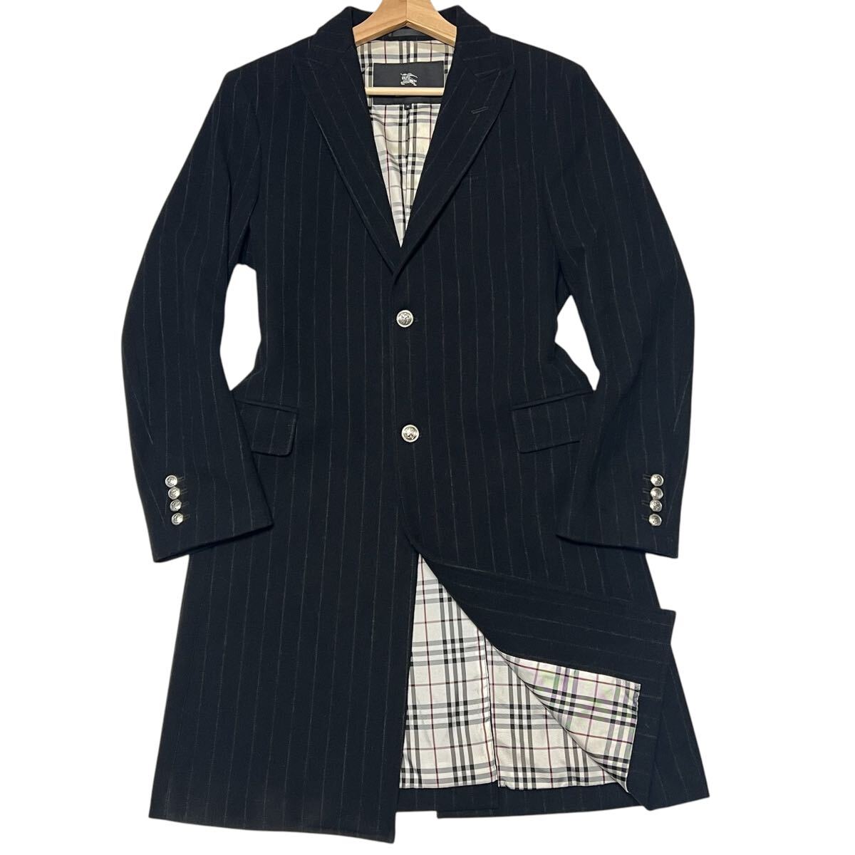 Yahoo!オークション バーバリー BLACK LABEL 圧巻の3 希少Lサイズ