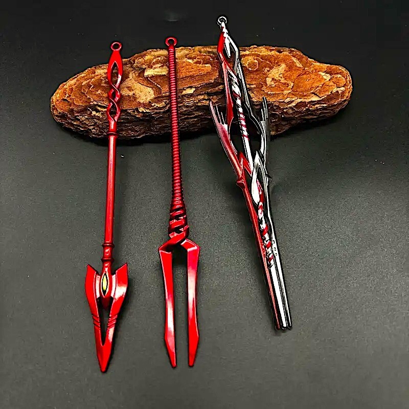 送料無料】 金属製 ミニ メタル 武器 ロンギヌスの槍 ガイウスの槍