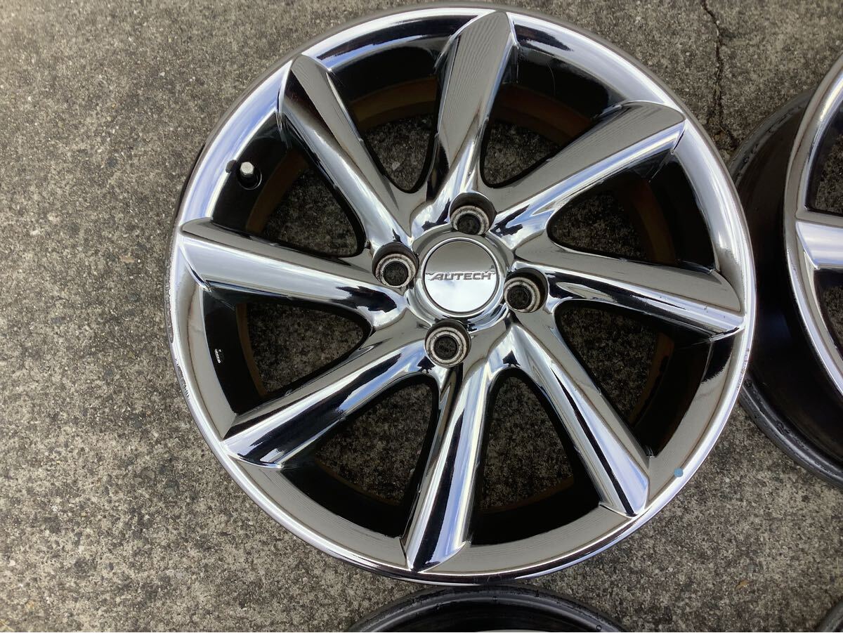 日産 オーテック キューブ！ライダー 16インチ純正メッキホイール 6J + 