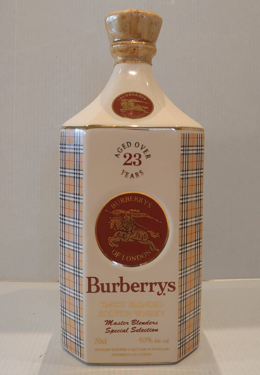 BURBERRYS プレミアムスコッチウイスキー 700ml オールドボトル 激レア】陶器ボトル バーバリー 23年 マスターブレンダーズ スペシャル