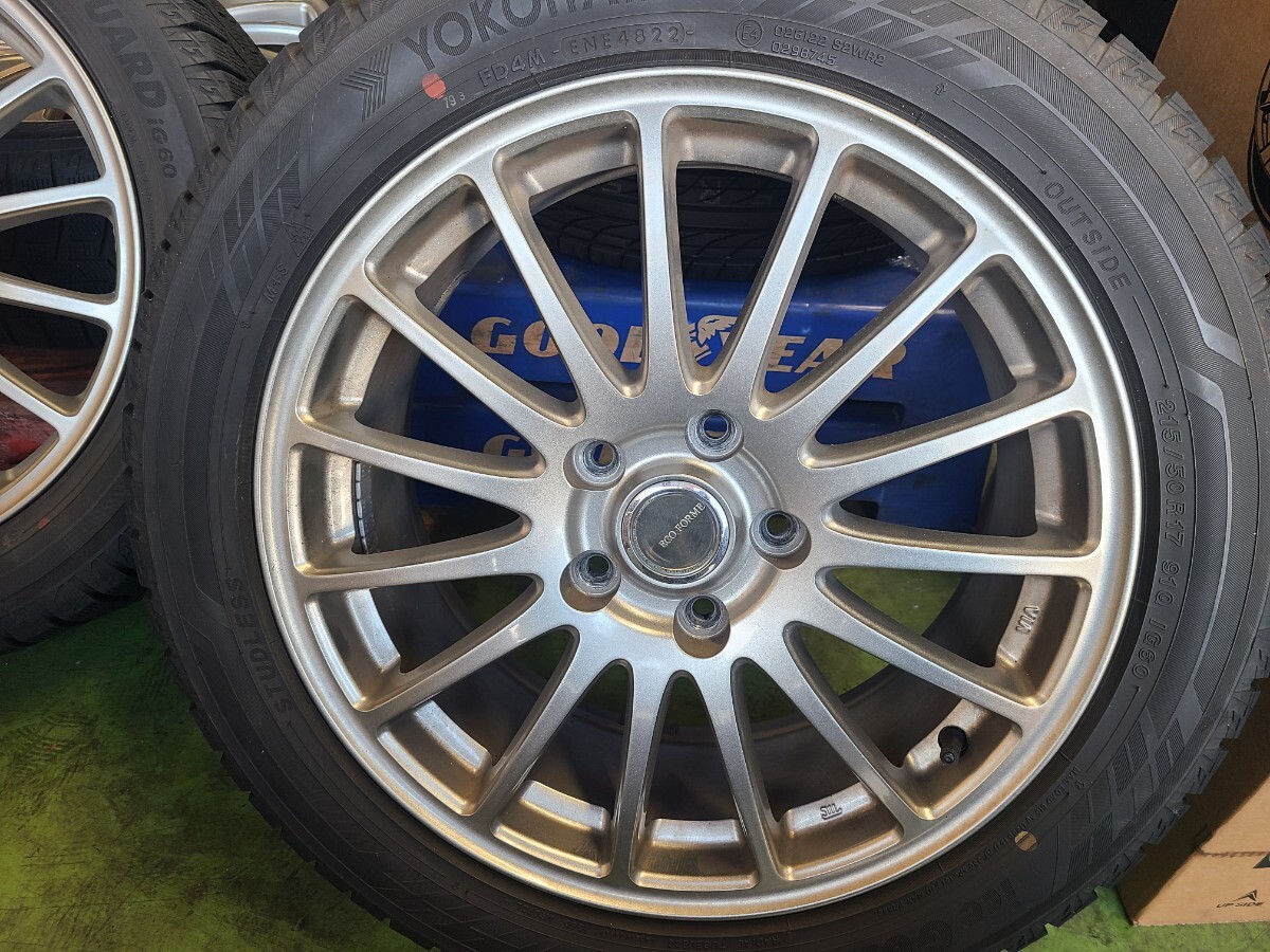 9.9部山 スバル LEVORG レガシィ レヴォーグ スタッドレス バリ溝 215