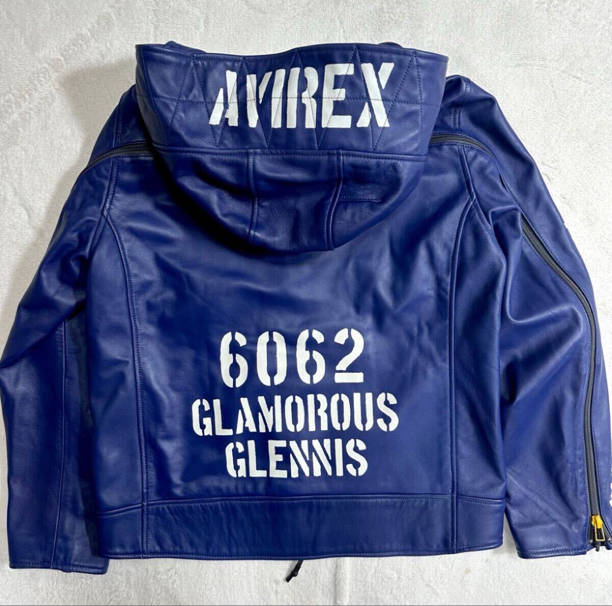 レア2XL◇極美品◇希少カラー◇AVIREX アヴィレックス ラムレザー 
