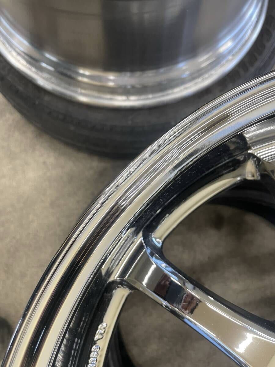 希少 廃盤 深リム WORK EMOTION XD9 18インチ 10J+38 PCD114.3 5穴 2本セット ワーク エモーション スカイライン GTR シルビア RX7等_5