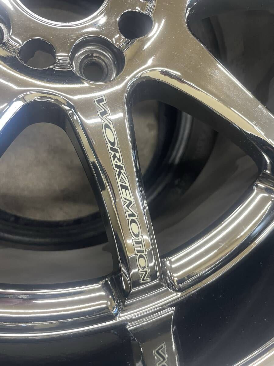 希少 廃盤 深リム WORK EMOTION XD9 18インチ 10J+38 PCD114.3 5穴 2本セット ワーク エモーション スカイライン GTR シルビア RX7等_7