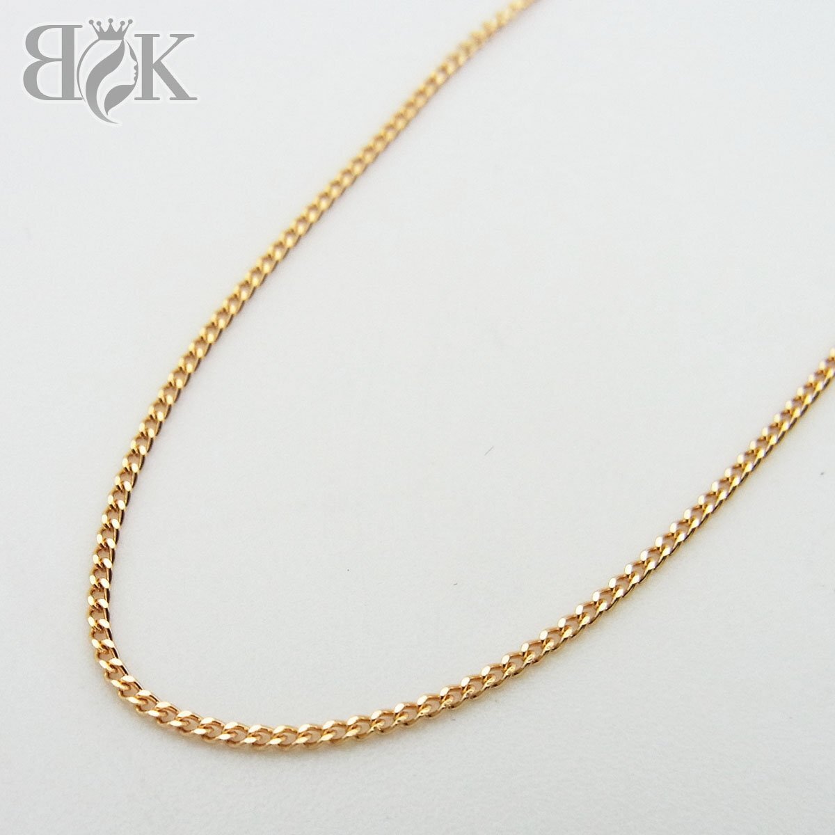 K18 細喜平ネックレス 約1.6g 全長:約38.5cm 幅:約0.86mm イエロー