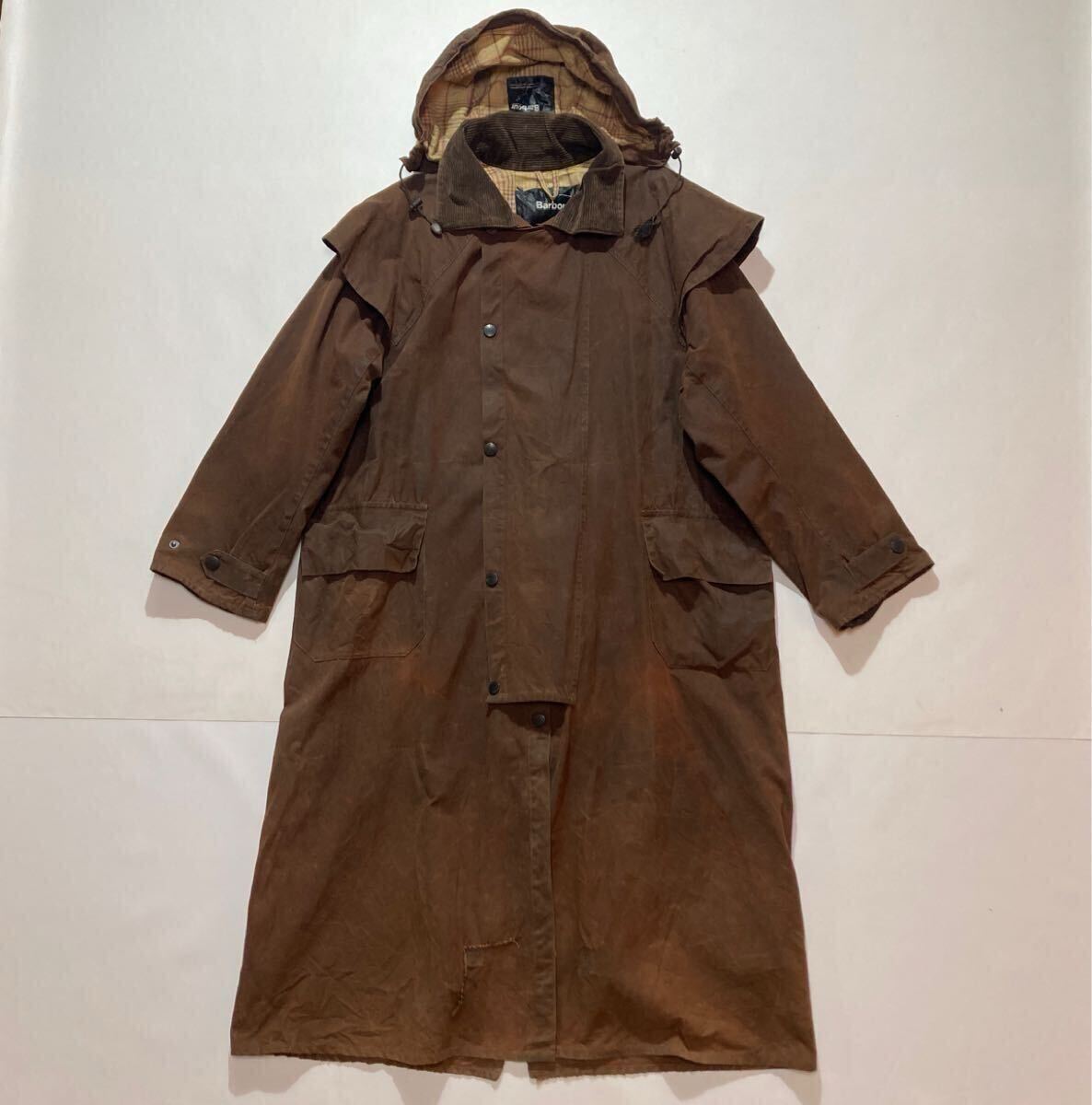 イングランド製 Barbour STOCKMAN オイルドコットン ジャケット M こげ