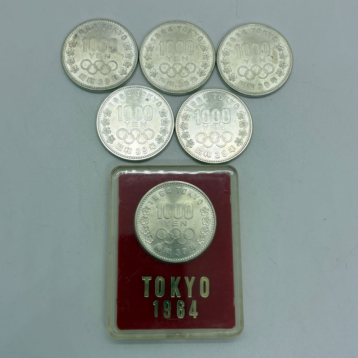 ☆1964年 昭和39年 東京オリンピック銀貨 1000円 1枚 ① コイン