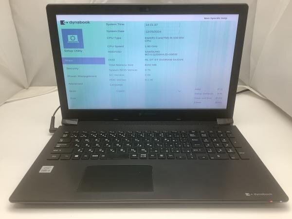 ジャンク!TOSHIBA BJ65/FS○Core i5 10210U 1.6G 8G 256G BJ65⁄FS