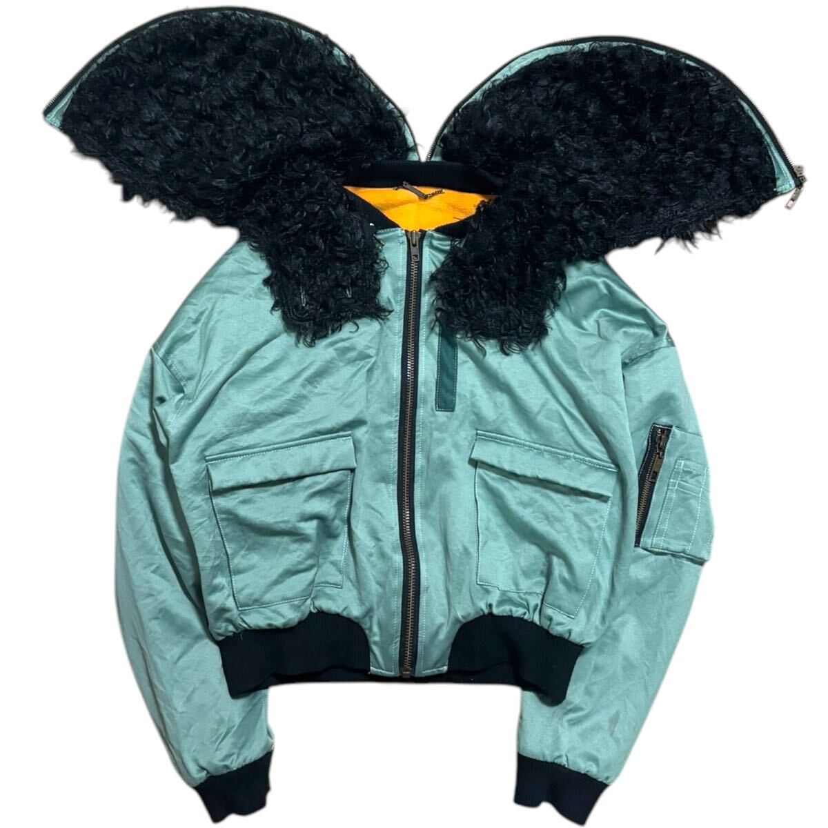 Rare00s japanese label lily brown military type N-2B flight bomber 