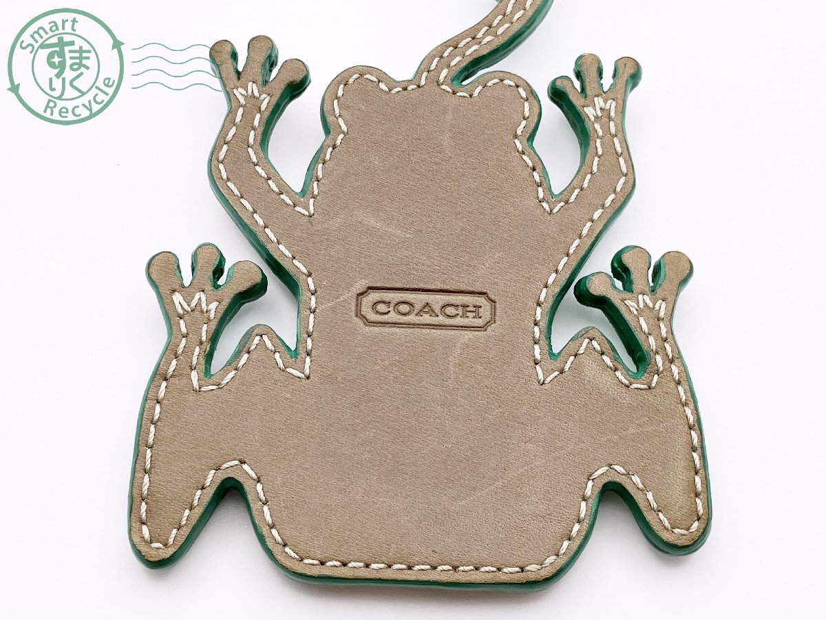 未使用★COACH コーチ ★フロッグ バッグ チャーム カエル キーリング AL0607728 ☆ COACH コーチ キーホルダー カエル かえる キーチャーム