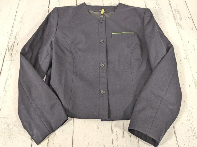 【as906】愛知県 至学館高校 女子用学生服 制服 ブレザー+半袖/長袖カッターシャツ+ジャンパースカート◆e57 至学館高等学校 至学館高校 愛知県 (中古) 稲沢東高校 4点セット